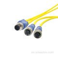 Cable de conector de tipo Y M12 para automotriz